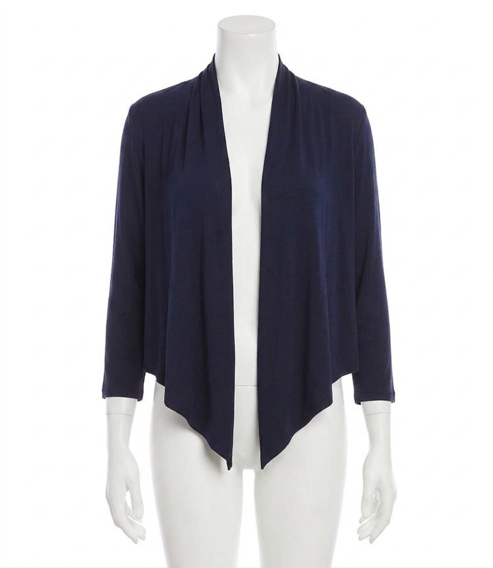NEW KAREN KANE calli open front cardigan in navy